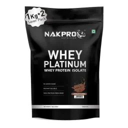 NAKPRO Platinum Whey Protein Isolate Supplement Powder - Chocolate Flavour-picture-1